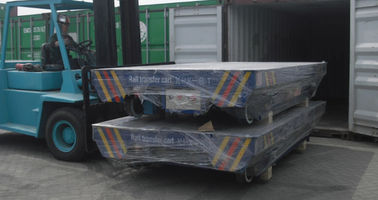 Cargo Delivery Rail Motorized Transfer Trolley 6 Ton Q235 Or Q345 Mild Steel