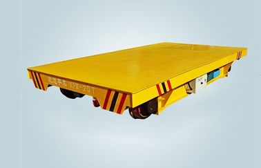 10 Ton Auto Workshop Equipment Flat Rail Transfer Cart Or Motorized Trolley