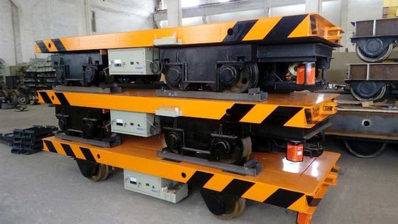 50 Ton Load Capacity Mold Transfer Cart with Precision Rail Guidance and Industrial High-Capacity Battery for Heavy Industrial Manufacturing